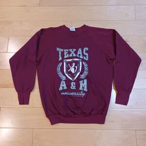 Vintage Signal 1986 Wideworld Sportswear Inc Texas A & M University Sweatshirt L